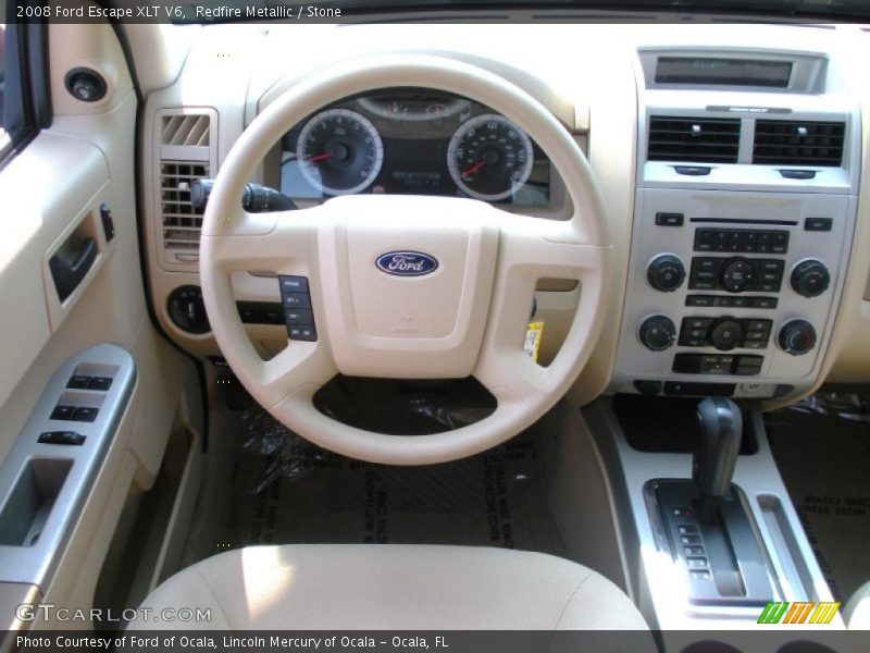 Redfire Metallic / Stone 2008 Ford Escape XLT V6