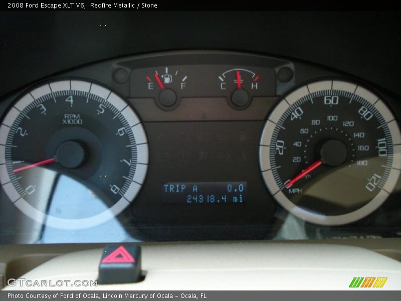 Redfire Metallic / Stone 2008 Ford Escape XLT V6