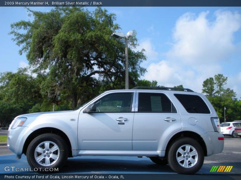 Brilliant Silver Metallic / Black 2009 Mercury Mariner I4