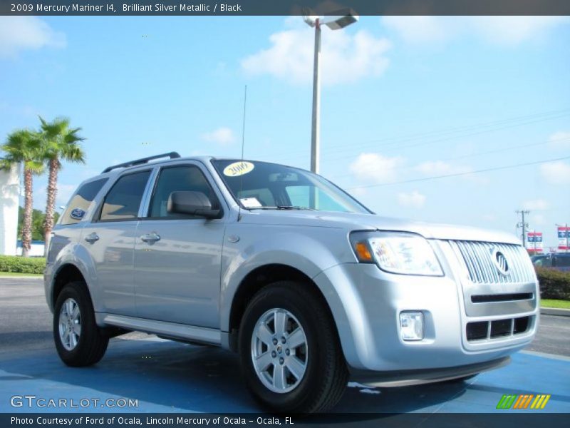 Brilliant Silver Metallic / Black 2009 Mercury Mariner I4