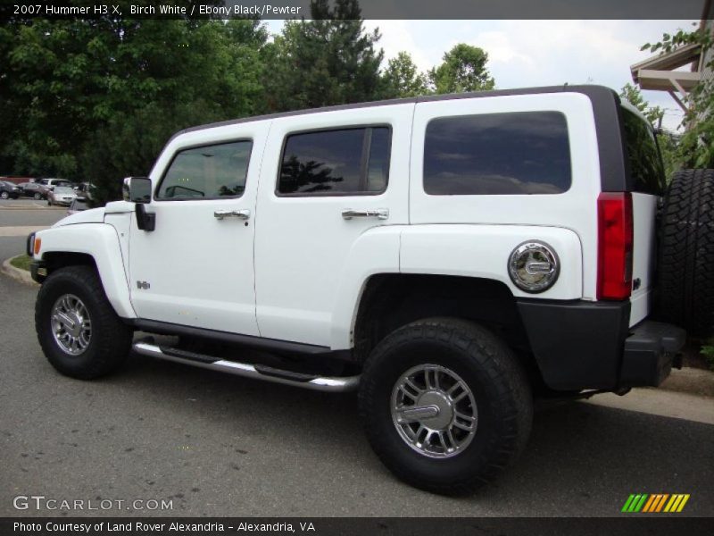 Birch White / Ebony Black/Pewter 2007 Hummer H3 X