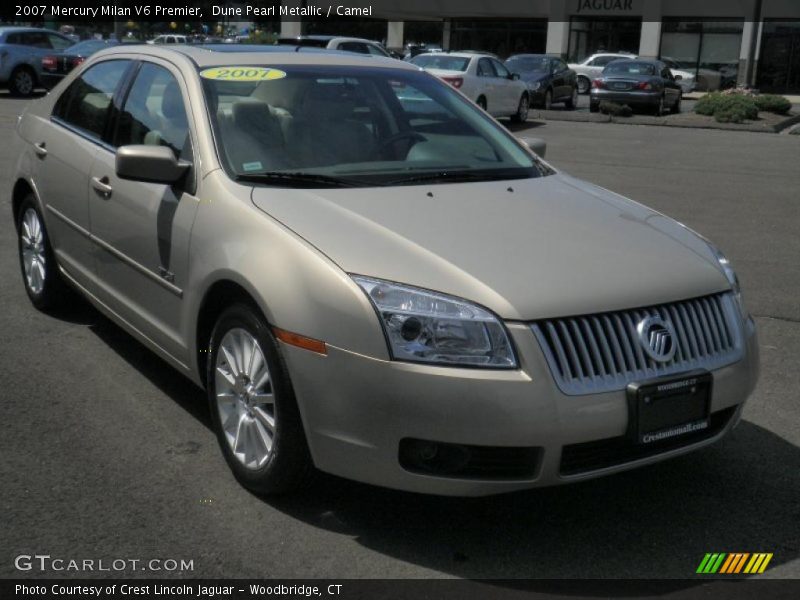 Dune Pearl Metallic / Camel 2007 Mercury Milan V6 Premier