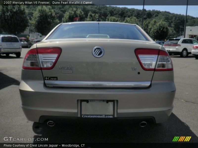 Dune Pearl Metallic / Camel 2007 Mercury Milan V6 Premier