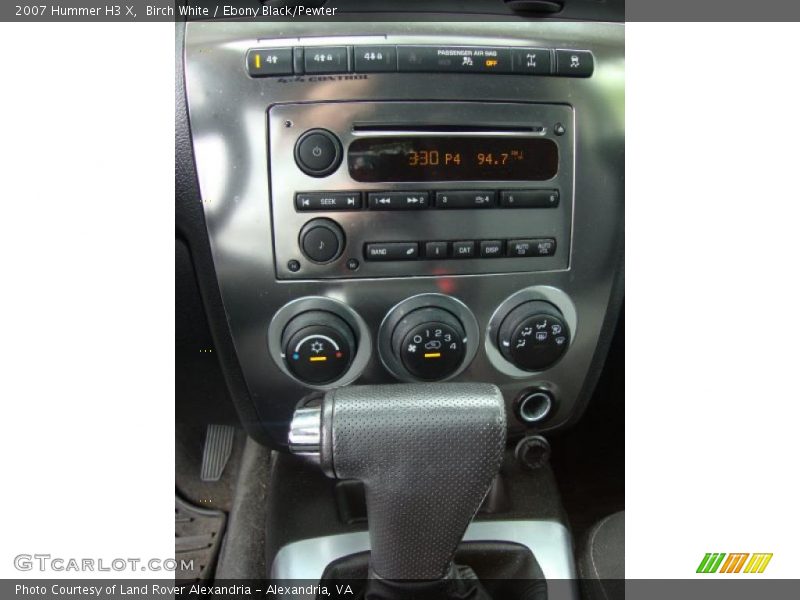 Birch White / Ebony Black/Pewter 2007 Hummer H3 X