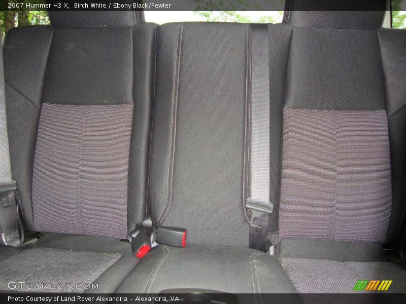 Birch White / Ebony Black/Pewter 2007 Hummer H3 X