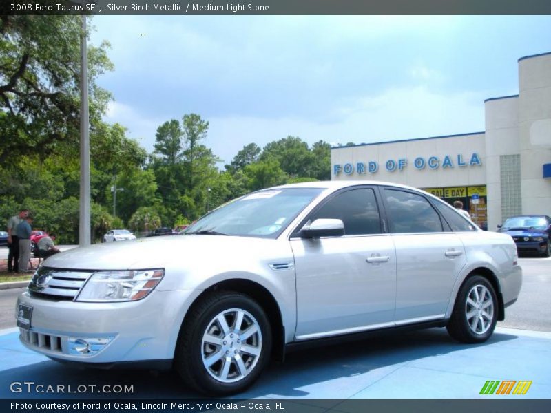 Silver Birch Metallic / Medium Light Stone 2008 Ford Taurus SEL