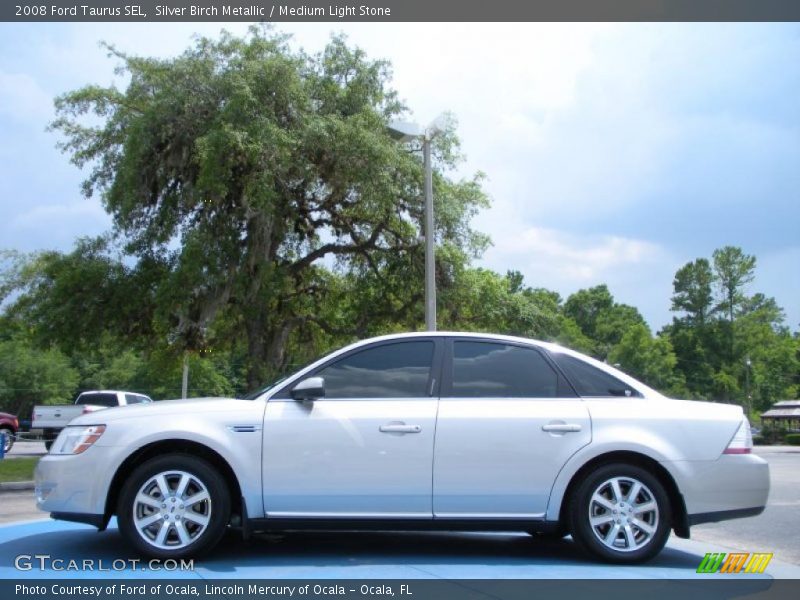 Silver Birch Metallic / Medium Light Stone 2008 Ford Taurus SEL