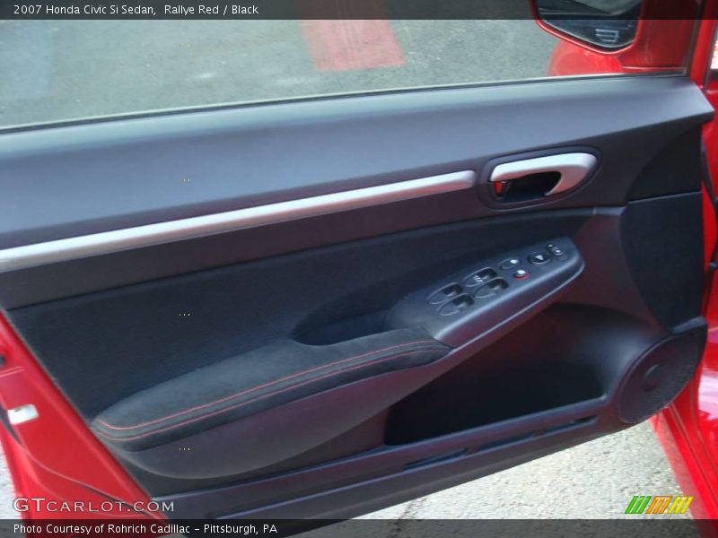 Rallye Red / Black 2007 Honda Civic Si Sedan