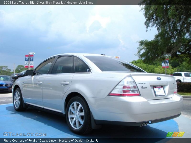 Silver Birch Metallic / Medium Light Stone 2008 Ford Taurus SEL