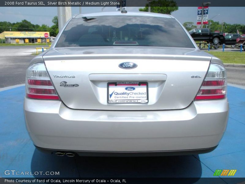 Silver Birch Metallic / Medium Light Stone 2008 Ford Taurus SEL