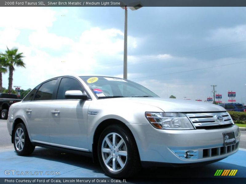Silver Birch Metallic / Medium Light Stone 2008 Ford Taurus SEL