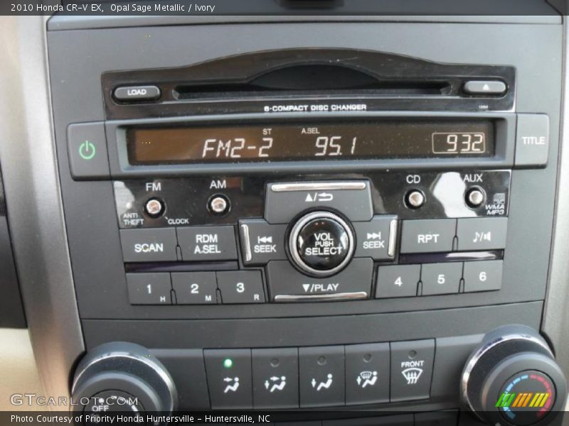 Opal Sage Metallic / Ivory 2010 Honda CR-V EX