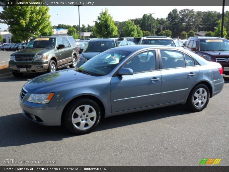 Medium Silver Blue / Gray 2010 Hyundai Sonata GLS
