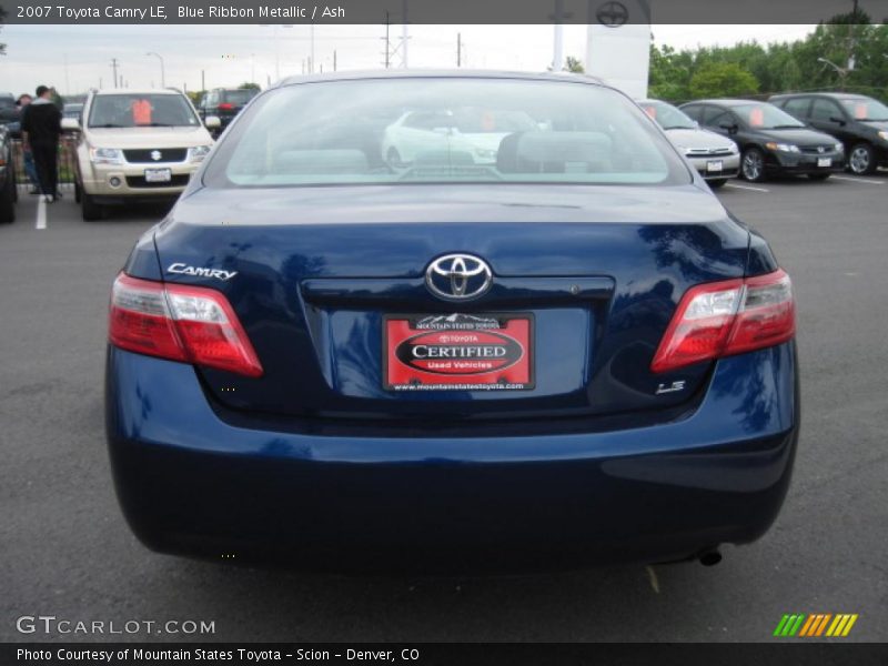 Blue Ribbon Metallic / Ash 2007 Toyota Camry LE