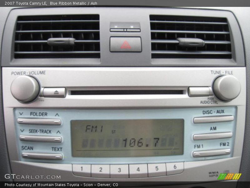 Blue Ribbon Metallic / Ash 2007 Toyota Camry LE
