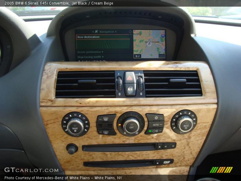 Jet Black / Cream Beige 2005 BMW 6 Series 645i Convertible