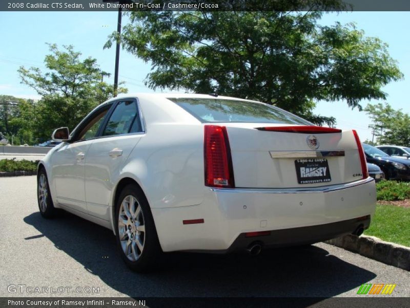 White Diamond Tri-Coat / Cashmere/Cocoa 2008 Cadillac CTS Sedan