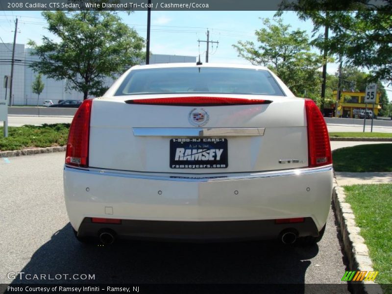 White Diamond Tri-Coat / Cashmere/Cocoa 2008 Cadillac CTS Sedan