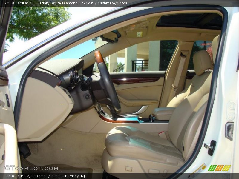 White Diamond Tri-Coat / Cashmere/Cocoa 2008 Cadillac CTS Sedan