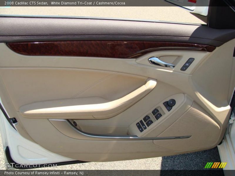 White Diamond Tri-Coat / Cashmere/Cocoa 2008 Cadillac CTS Sedan