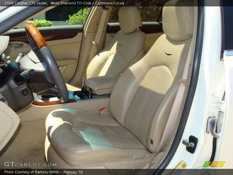 White Diamond Tri-Coat / Cashmere/Cocoa 2008 Cadillac CTS Sedan