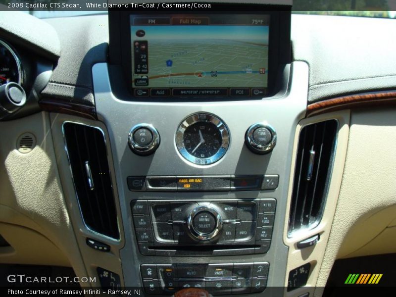 White Diamond Tri-Coat / Cashmere/Cocoa 2008 Cadillac CTS Sedan