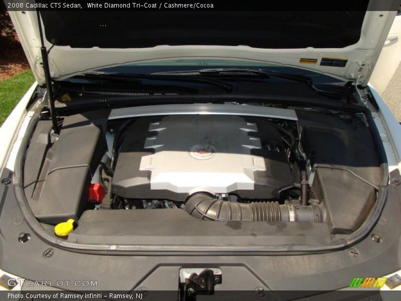 White Diamond Tri-Coat / Cashmere/Cocoa 2008 Cadillac CTS Sedan