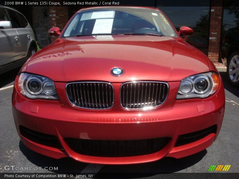 Sedona Red Metallic / Coral Red 2008 BMW 1 Series 135i Coupe