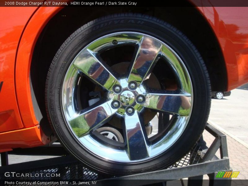 HEMI Orange Pearl / Dark Slate Gray 2008 Dodge Charger R/T Daytona