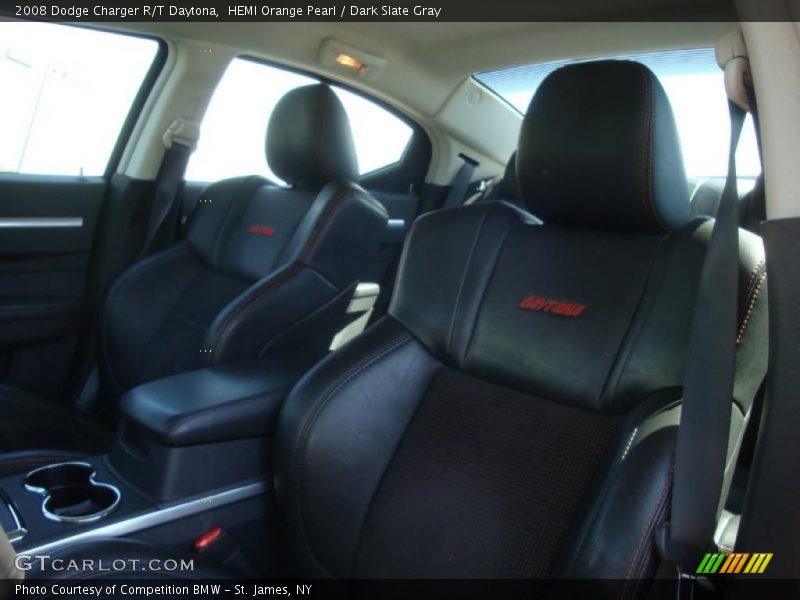HEMI Orange Pearl / Dark Slate Gray 2008 Dodge Charger R/T Daytona