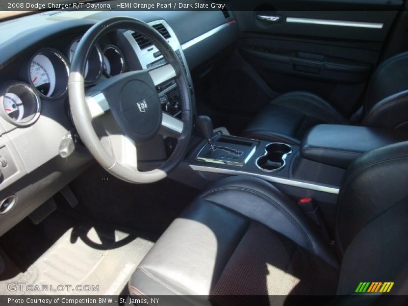 HEMI Orange Pearl / Dark Slate Gray 2008 Dodge Charger R/T Daytona