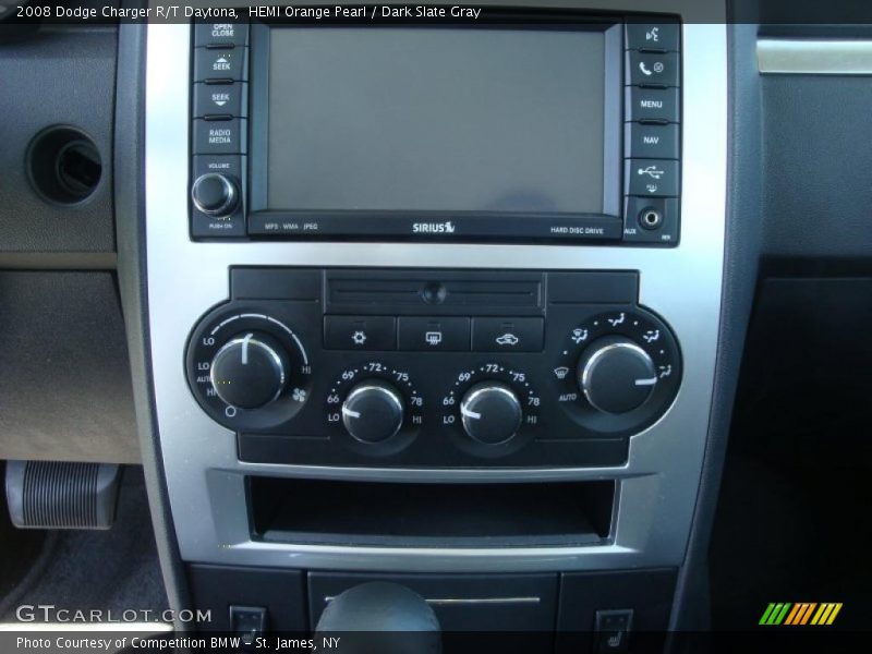 HEMI Orange Pearl / Dark Slate Gray 2008 Dodge Charger R/T Daytona
