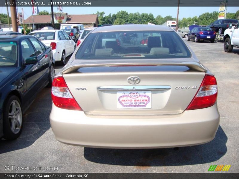 Desert Sand Mica / Stone 2003 Toyota Camry LE