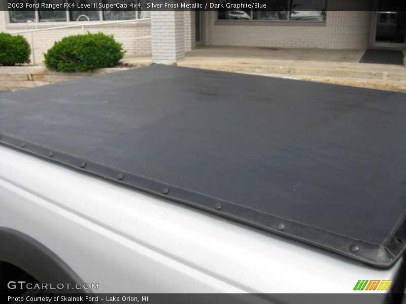 Silver Frost Metallic / Dark Graphite/Blue 2003 Ford Ranger FX4 Level II SuperCab 4x4