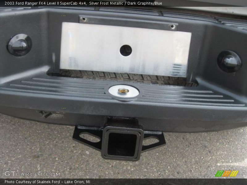 Silver Frost Metallic / Dark Graphite/Blue 2003 Ford Ranger FX4 Level II SuperCab 4x4