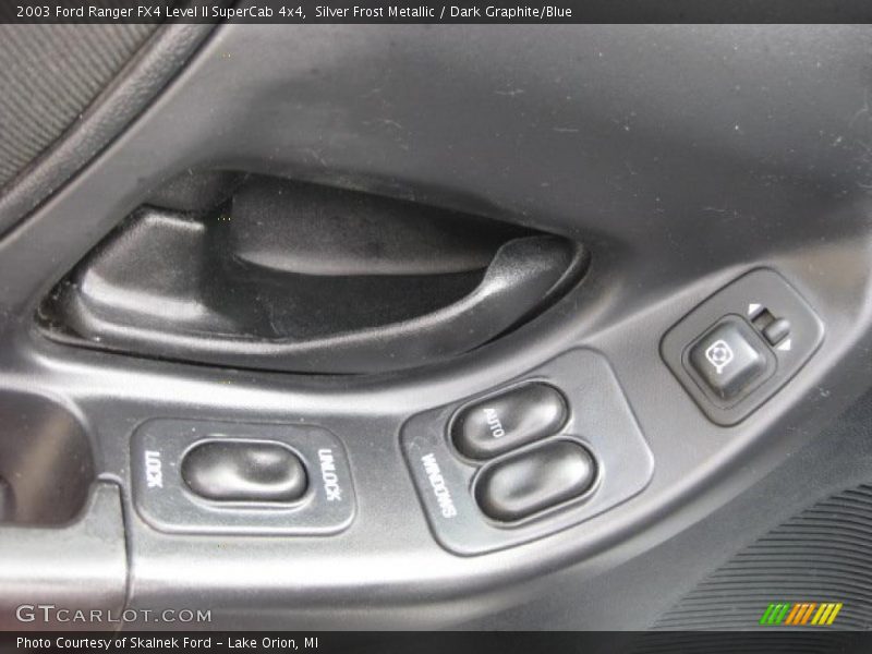 Silver Frost Metallic / Dark Graphite/Blue 2003 Ford Ranger FX4 Level II SuperCab 4x4