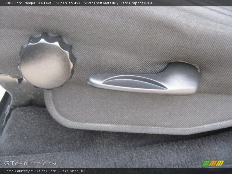 Silver Frost Metallic / Dark Graphite/Blue 2003 Ford Ranger FX4 Level II SuperCab 4x4