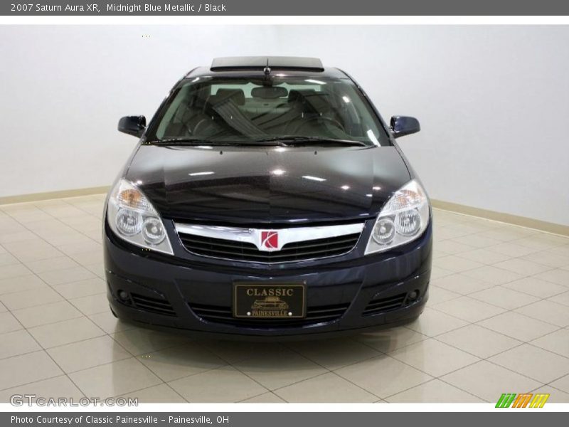 Midnight Blue Metallic / Black 2007 Saturn Aura XR