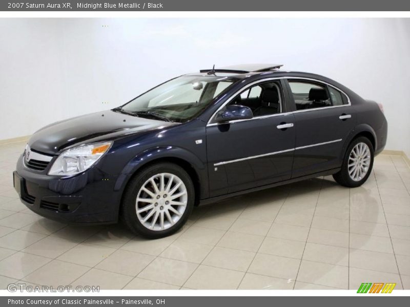 Midnight Blue Metallic / Black 2007 Saturn Aura XR