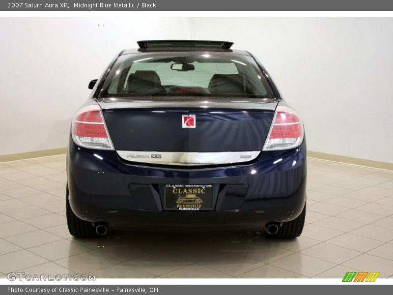 Midnight Blue Metallic / Black 2007 Saturn Aura XR