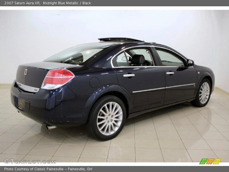 Midnight Blue Metallic / Black 2007 Saturn Aura XR