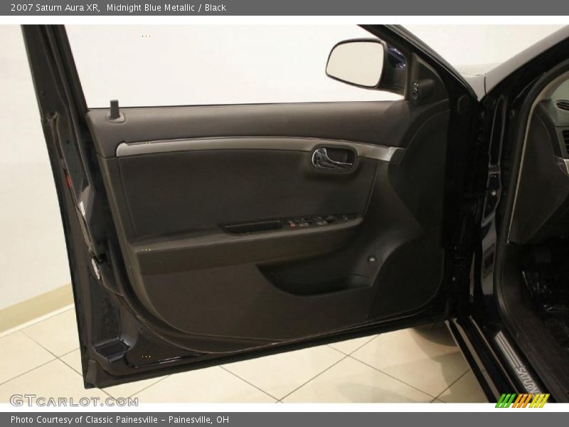 Midnight Blue Metallic / Black 2007 Saturn Aura XR