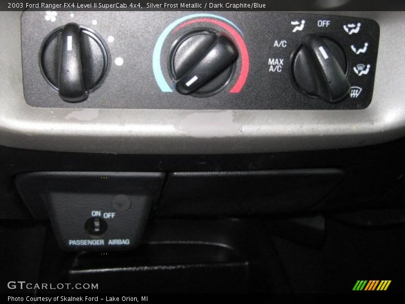 Silver Frost Metallic / Dark Graphite/Blue 2003 Ford Ranger FX4 Level II SuperCab 4x4