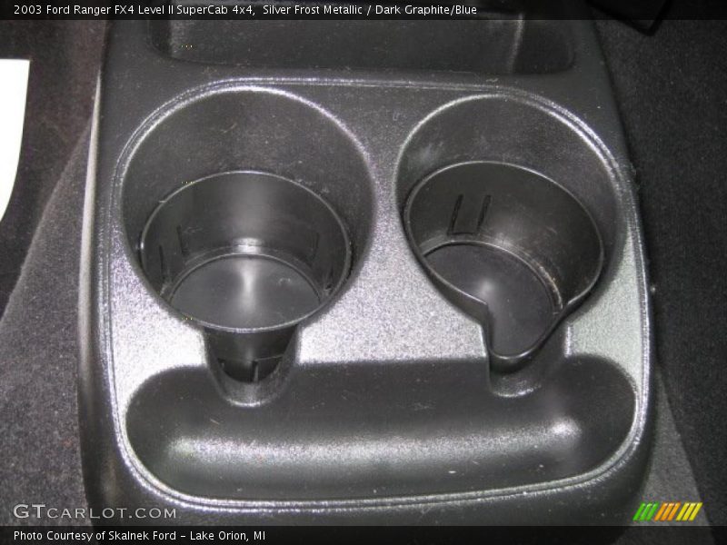 Silver Frost Metallic / Dark Graphite/Blue 2003 Ford Ranger FX4 Level II SuperCab 4x4