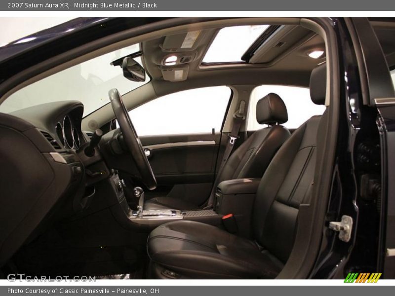 Midnight Blue Metallic / Black 2007 Saturn Aura XR
