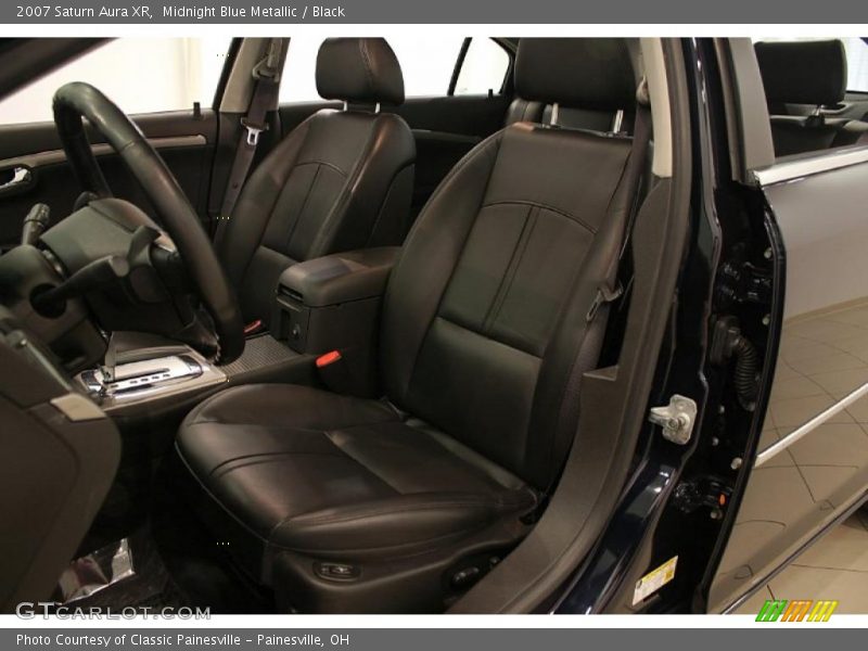 Midnight Blue Metallic / Black 2007 Saturn Aura XR