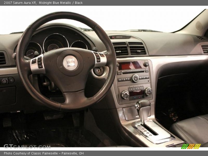 Midnight Blue Metallic / Black 2007 Saturn Aura XR