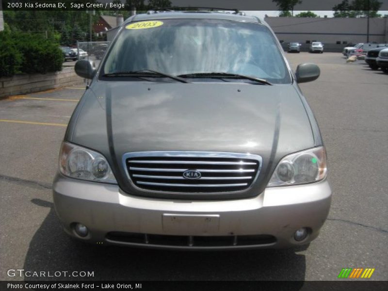 Sage Green / Beige 2003 Kia Sedona EX