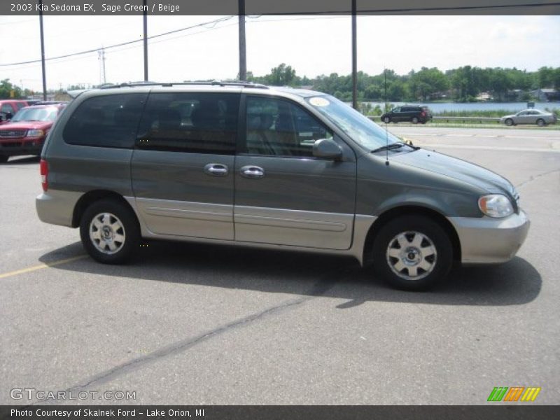 Sage Green / Beige 2003 Kia Sedona EX
