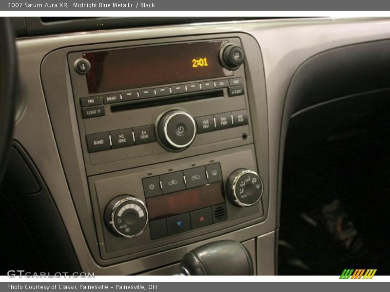 Midnight Blue Metallic / Black 2007 Saturn Aura XR